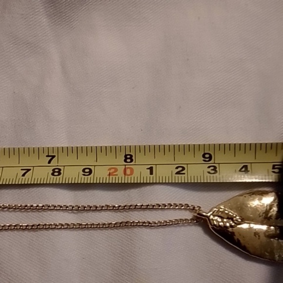 Lot of Three Necklace Gold Filled 925 Vermeil Leaf Gold Tone Overlay - Picture 4 of 8